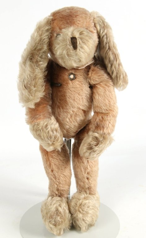 RARE GRISLY JOINTED MOHAIR DOG 770/40 (1 of 8)