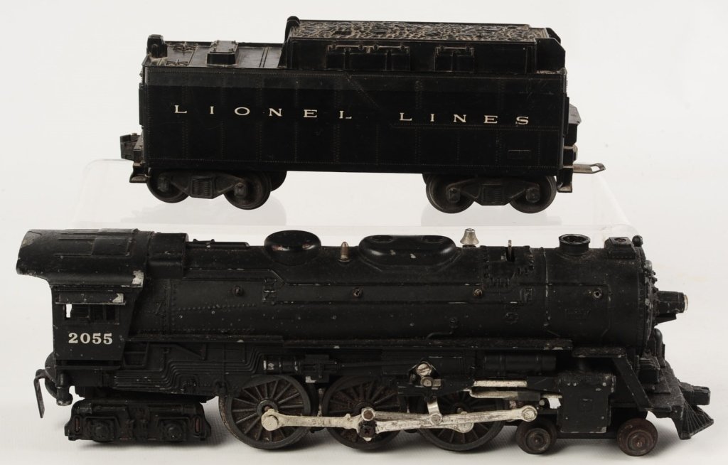 LIONEL POSTWAR #2055 4-6-4 LOCOMOTIVE W SQUARE TENDER: Square tender #6026 with no whistle. We are happy to offer in-house shipping for all but very large or very fragile items. Some international orders my need to be handled by a third party shipper. Han
