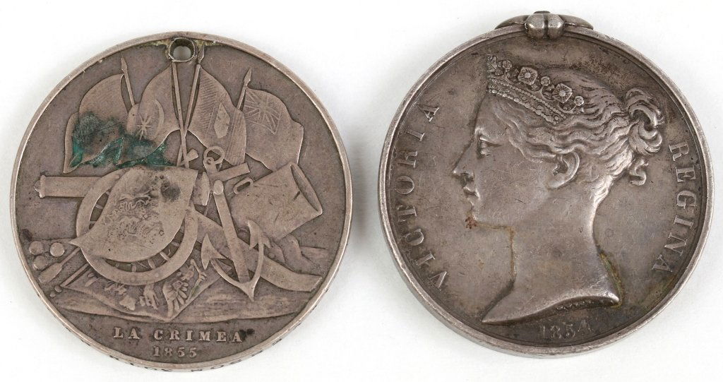 BRITISH AND TURKISH/SARDINIAN CRIMEA WAR MEDALS (1 of 9)