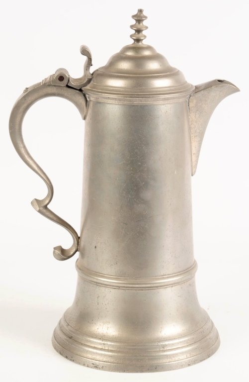 DANFORTH AND BOARDMAN (CT 1805-1850) PEWTER TANKARD (1 of 9)