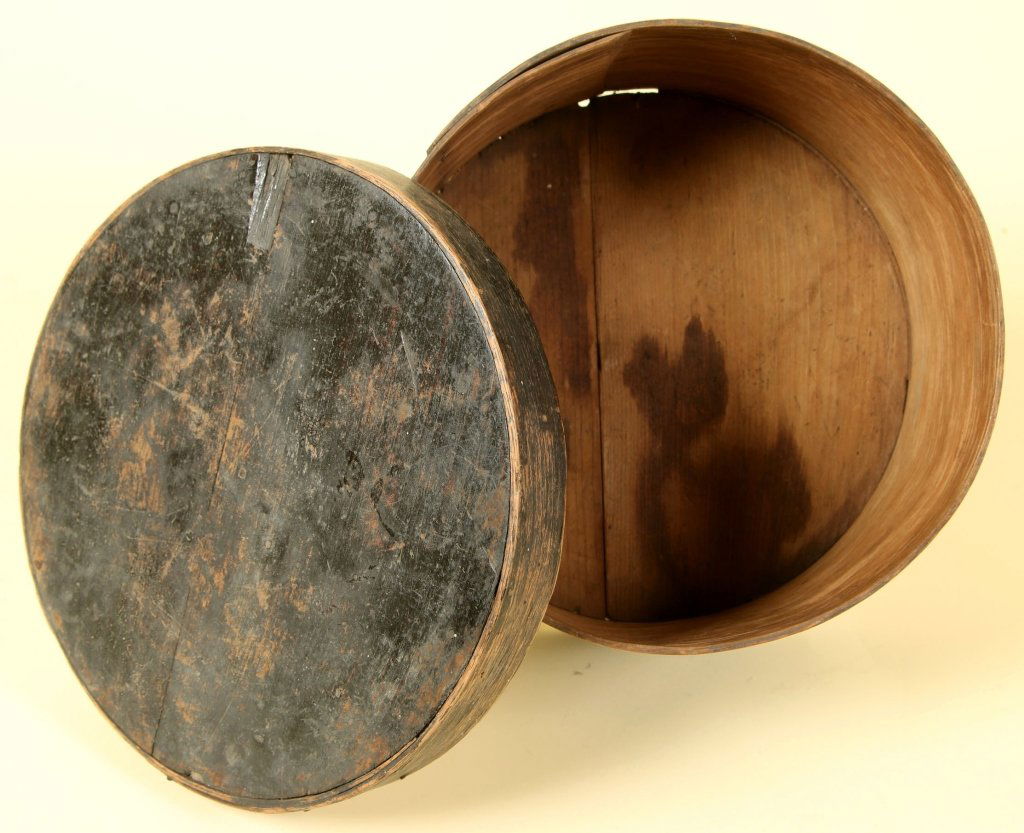 19TH C. PANTRY BOX WITH OLD BLACK PAINT (1 of 7)