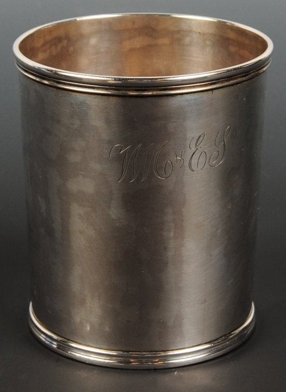 T. AYRES (KENTUCKY & IOWA) COIN SILVER JULEP CUP (1 of 6)