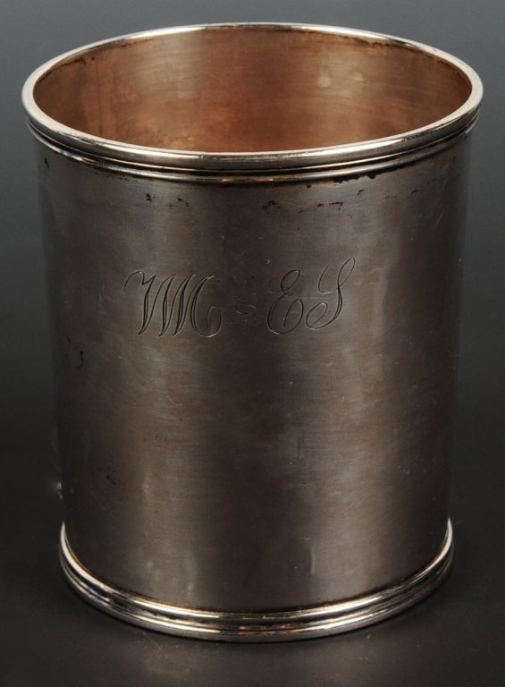 T. AYRES (KENTUCKY & IOWA) COIN SILVER JULEP CUP (1 of 6)