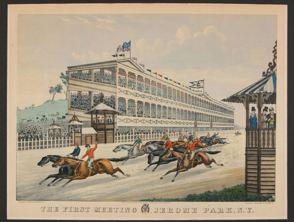 THE FIRST MEETING JEROME PARK HAND COLORED LITHO (1 of 8)