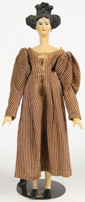 MILINER'S DOLL WITH PAPIER MACHE APOLLO KNOT HAIR (1 of 8)