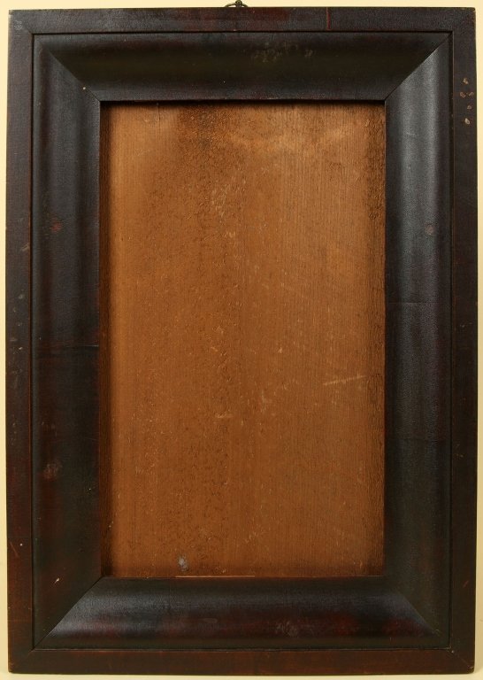 HEAVILY ALLIGATORED OGEE FRAME: Circa 1830, inside measures approximately 17 x 10.5 inches and the outside measures 23 x 16.25 inches, great untouched original surface.