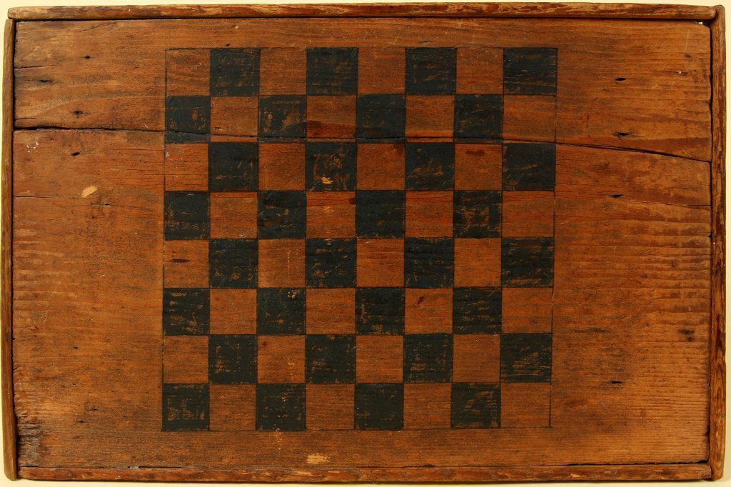 19TH CENTURY AMERICAN PAINTED GAME BOARD (1 of 9)