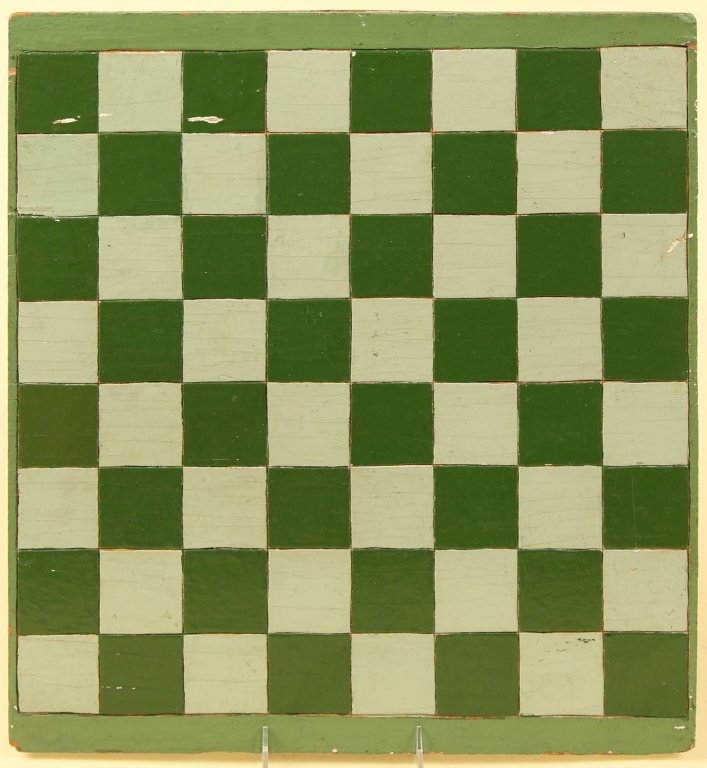 AMERICAN FOLK ART PAINTED GAME BOARD (1 of 9)
