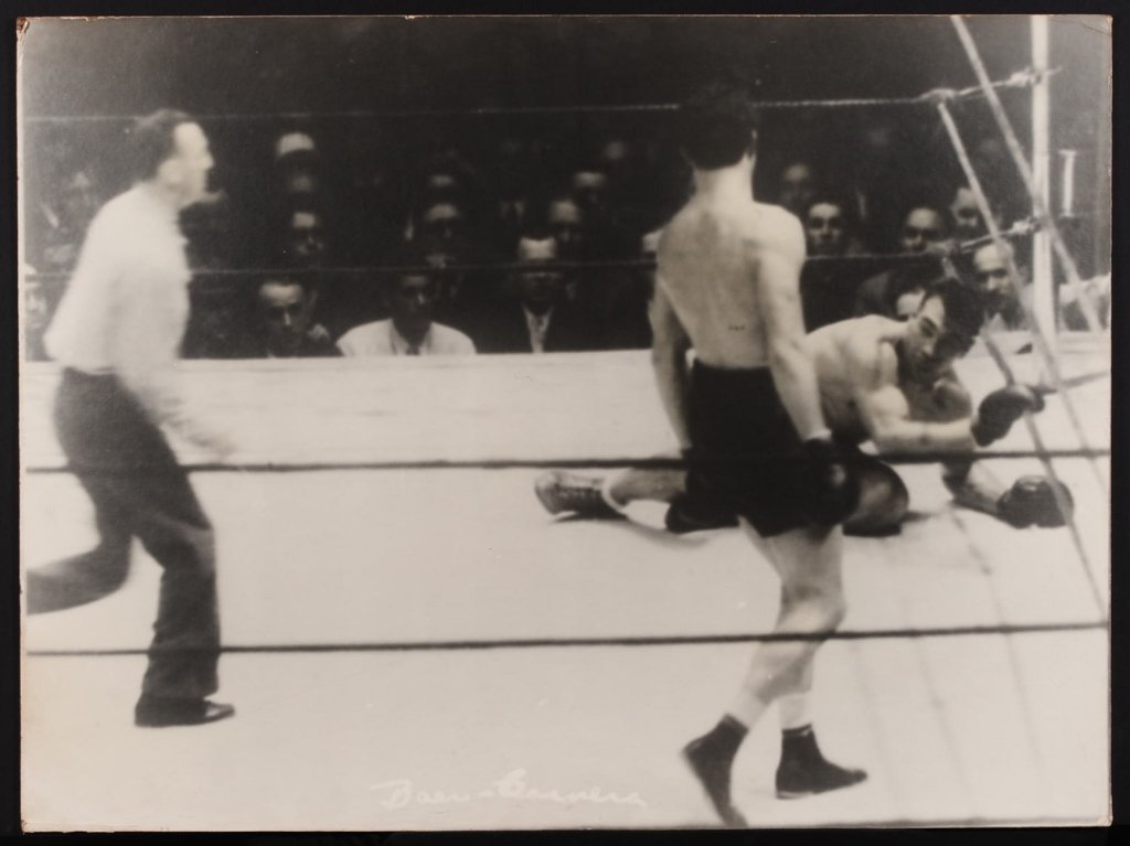 C. 1940 PHOTO OF BOXERS BAER - CARNERA (1 of 2)