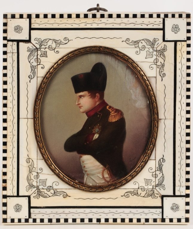 EARLY 20TH C. MINIATURE PORTRAIT OF NAPOLEON (1 of 9)