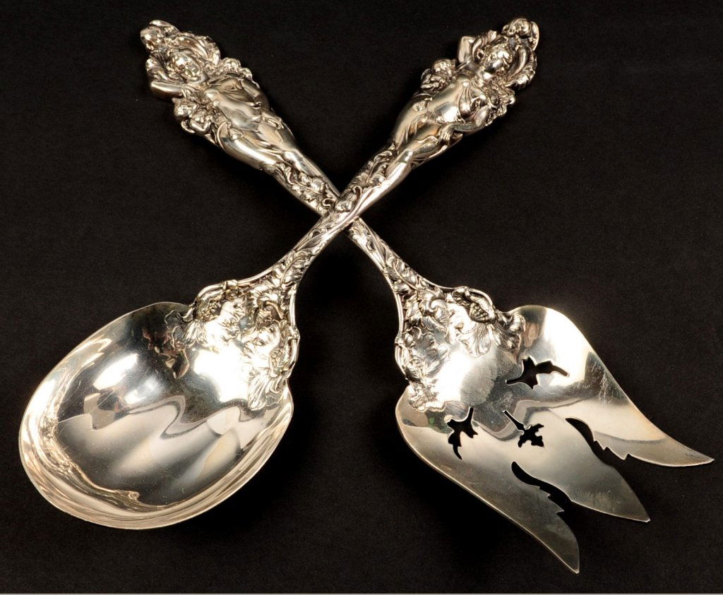 REED AND BARTON 'LOVE DISARMED' ART NOUVEAU STERLING (1 of 8)