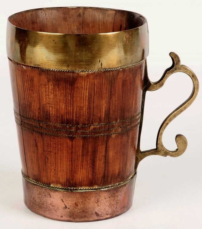 SCANDINAVIAN BRASS MOUNTED TREEN (1 of 10)