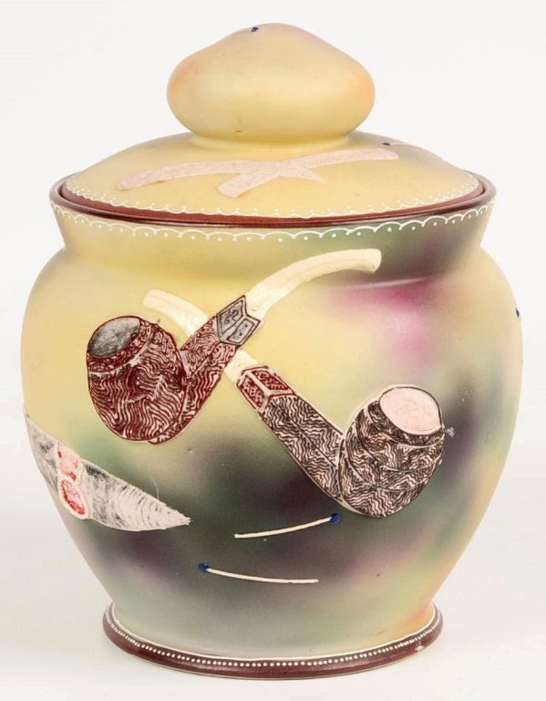 HAND PAINTED NIPPON TOBACCO HUMIDOR (1 of 9)