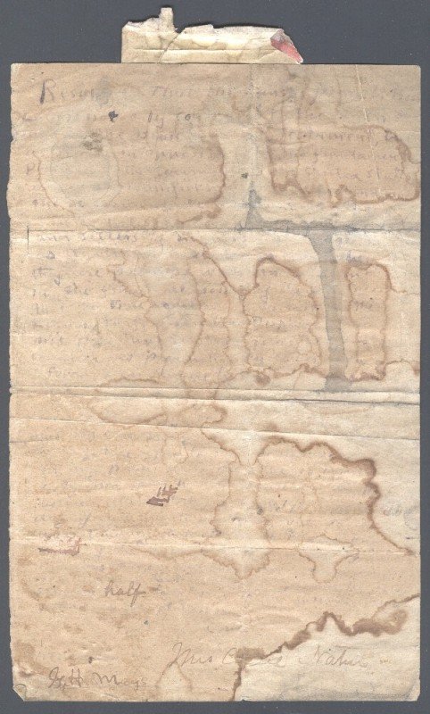 NATION, CARRIE (1846-1911) SIGNED DOCUMENT (1 of 2)