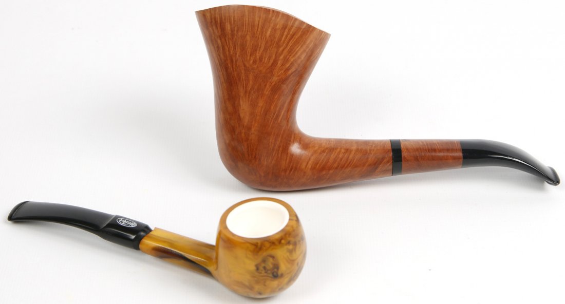 TWO UNSMOKED ESTATE PIPES; DINO DA CAMPIONE & WEBER (1 of 10)