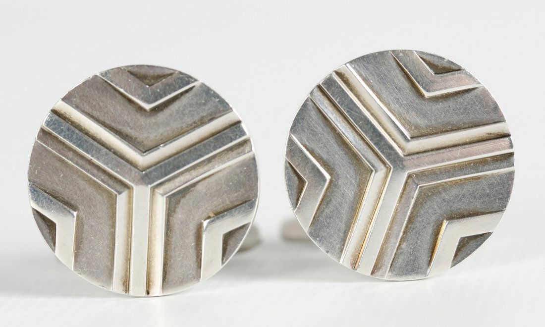 PAIR OF GEORG JENSEN STERLING SILVER CUFFLINKS (1 of 6)