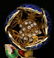 AN ANIMATED 14K ENAMEL FLOWER BROOCH WITH DIAMONDS - 10