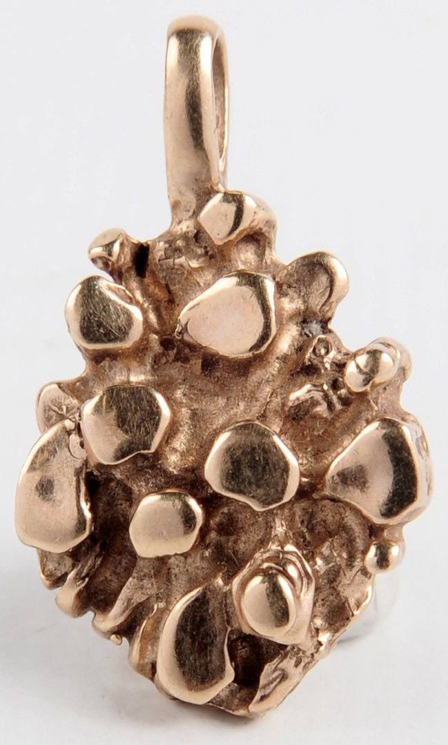 A 14K GOLD NUGGET PENDANT (1 of 6)
