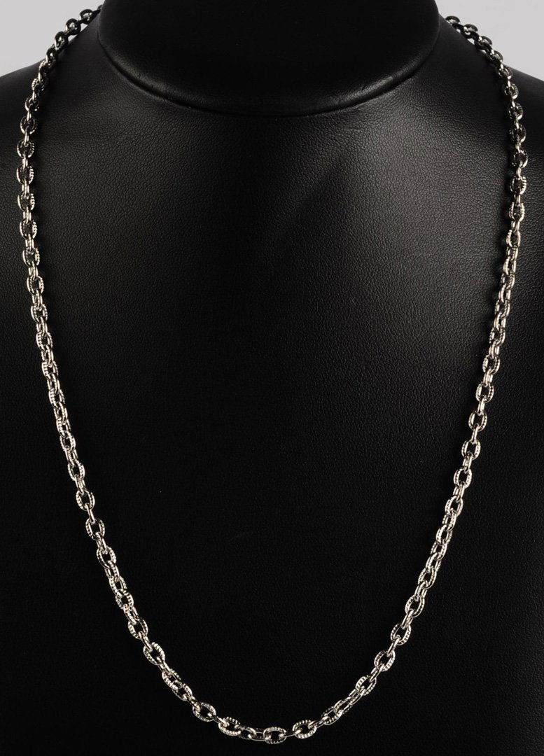 A STERLING SILVER NECKLACE CHAIN (1 of 6)