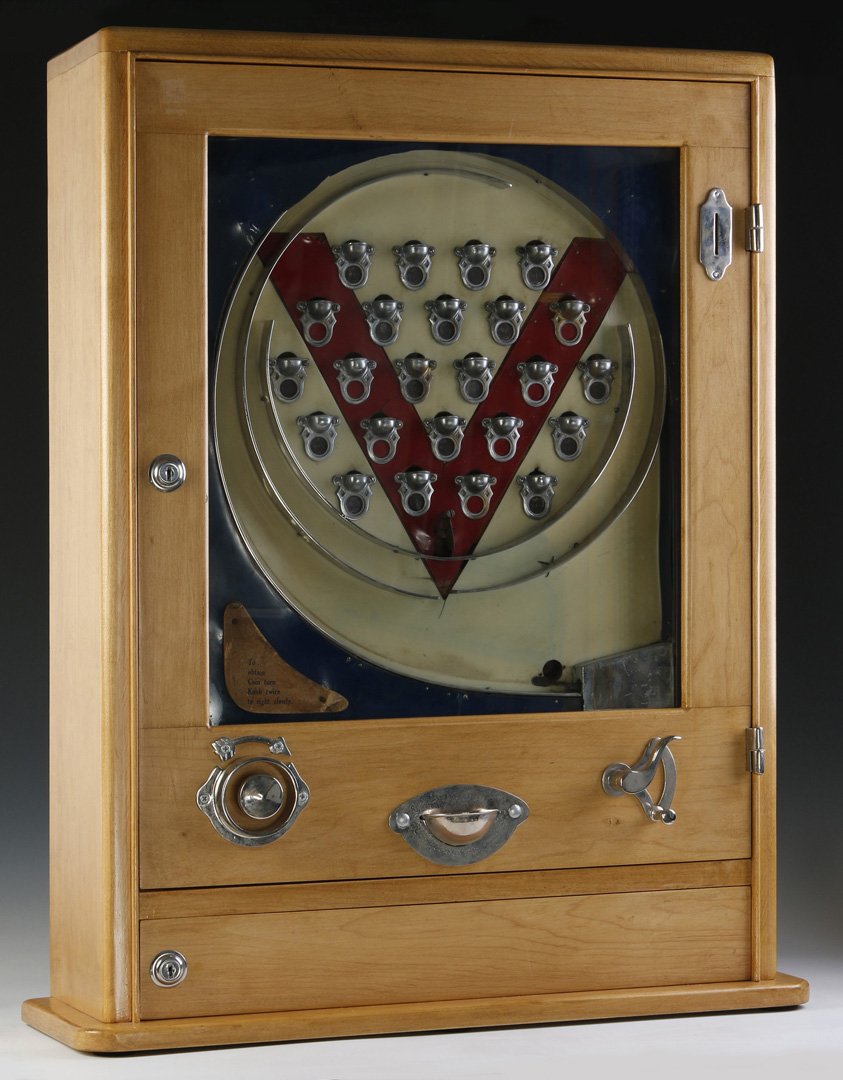CIRCA MID 20TH C. ENGLISH PENNY PACHINKO MACHINE (1 of 10)