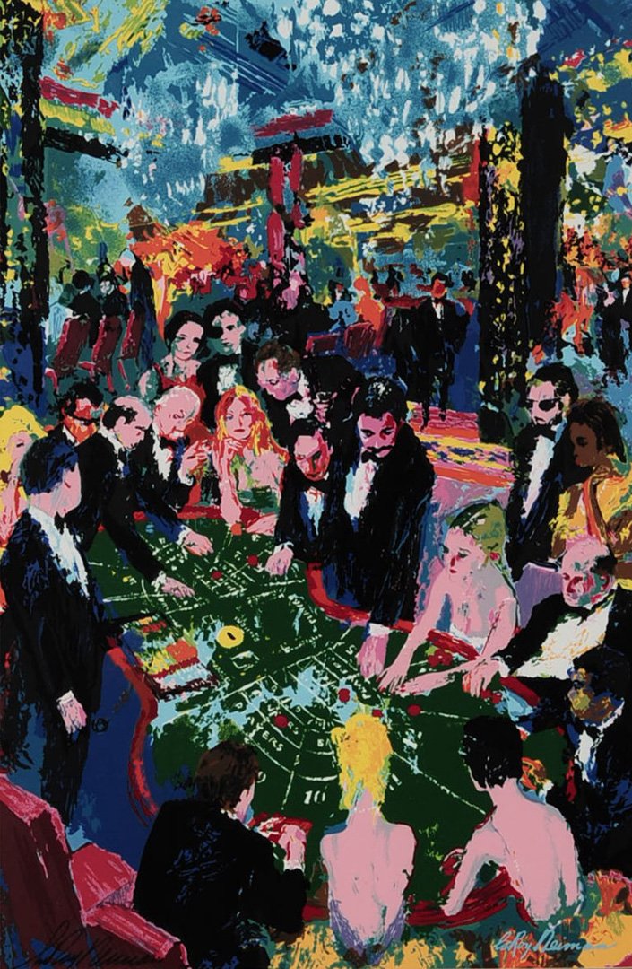 LEROY NEIMAN SIGNED SERIGRAPH TITLED 'BACCARAT 1994' (1 of 9)