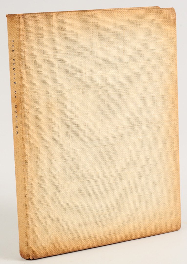 CARTIER-BRESSON, HENRI, THE PEOPLE OF MOSCOW: Filled with pictures of Moscow and it's citizens with captions by Cartier-Bresson. Publisher Simon and Schuster, inc, printed in France 1955. We are happy to offer professional in-house shipping. Cost