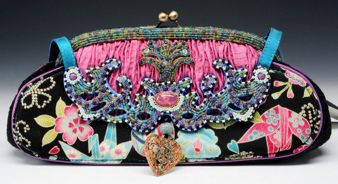 MARY FRANCES BEADED PURSE WITH A HEART CHARM (1 of 10)
