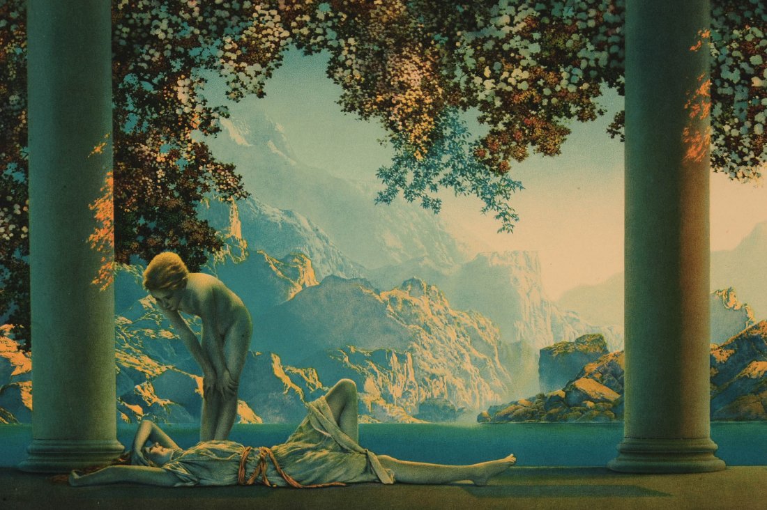 MAXFIELD PARRISH PRINT TITLED 'DAYBREAK' (1 of 7)