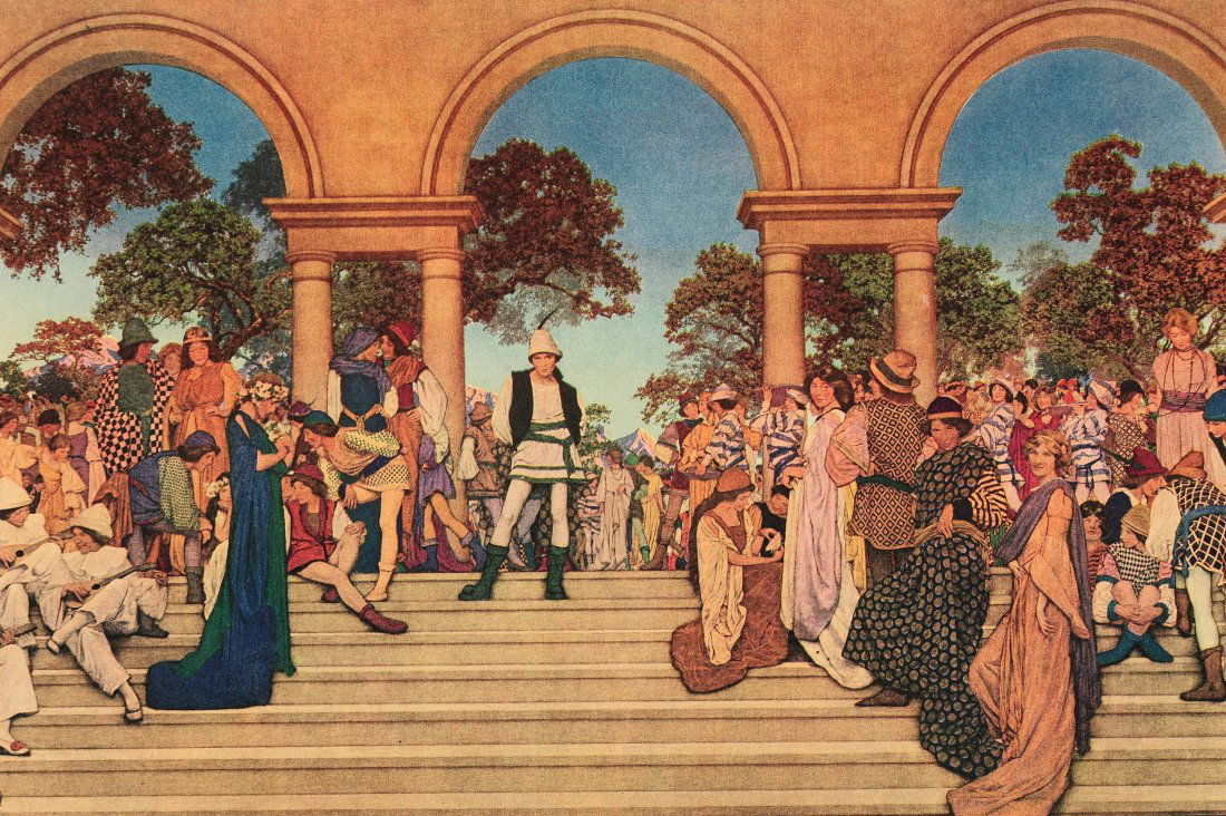 MAXFIELD PARRISH ILLUSTRATED MAGAZINE PAGE (1 of 9)