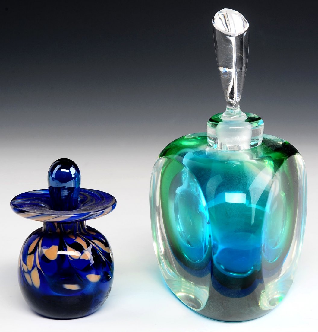 A MURANO PERFUME SIGNE MANDRUZZATO, PLUS ANOTHER (1 of 10)