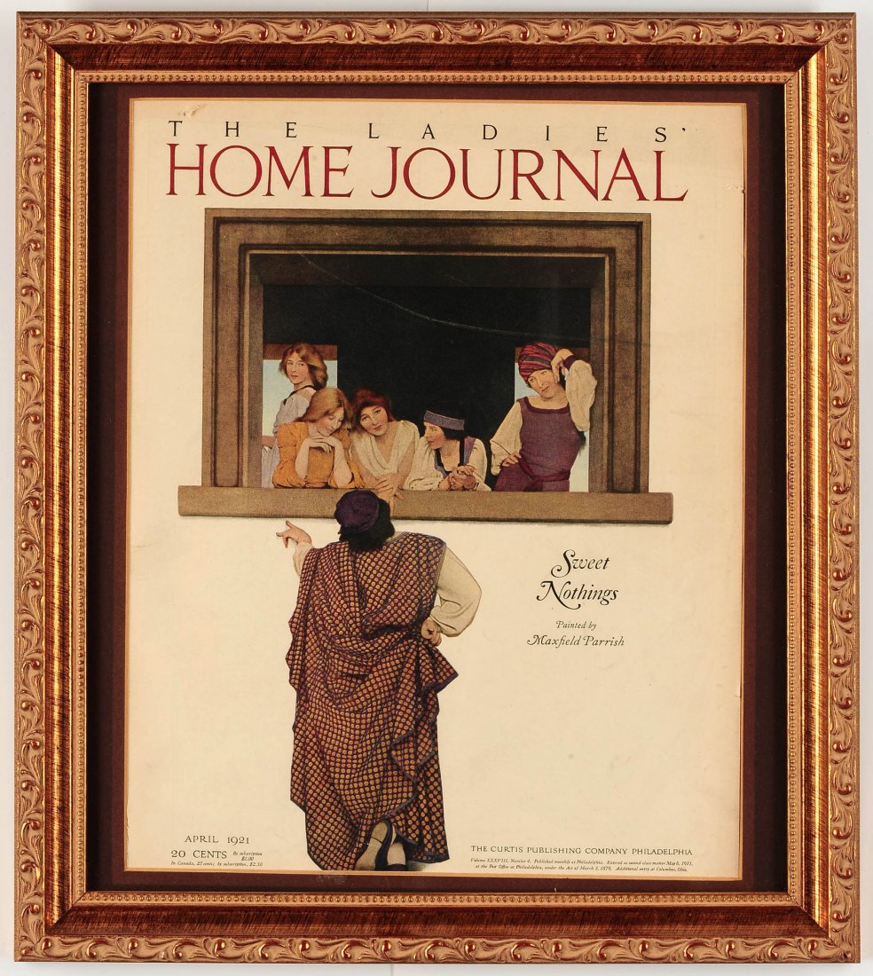 TWO MAXFIELD PARRISH ILLUSTRATED MAGAZINE PAGES (1 of 10)