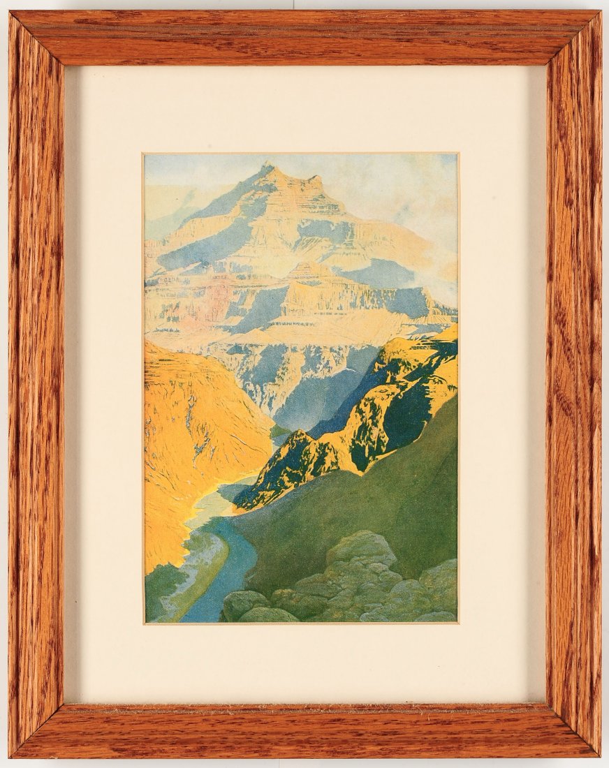 THREE SMALL MAXFIELD PARRISH REPRODUCTION PRINTS (1 of 6)