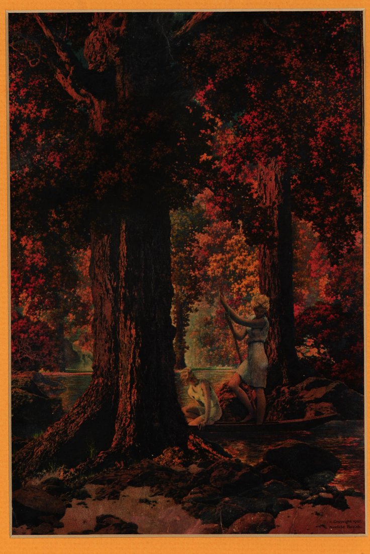 MAXFIELD PARRISH ILLUSTRATED CALENDAR TOP (1 of 7)