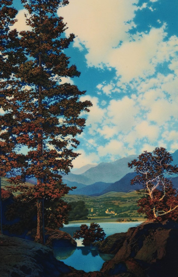 MAXFIELD PARRISH ILLUSTRATED CALENDAR TOP (1 of 8)