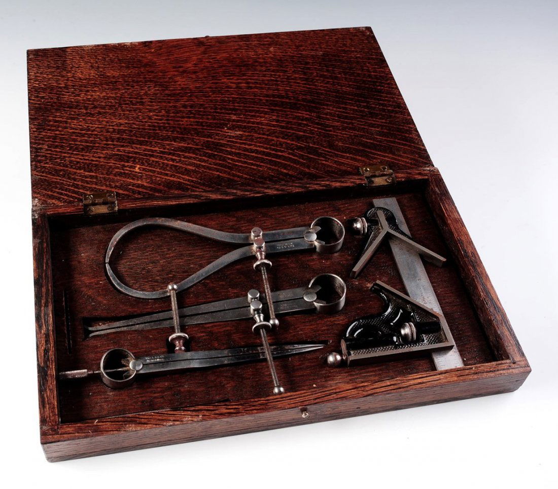 Starrett Drafting Tool Kit Circa 1880