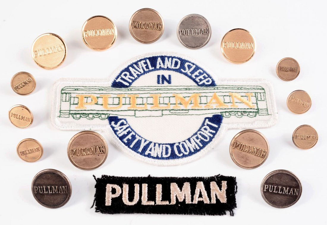 LOT OF ASSORTED PULLMAN RELATED RAILROAD INSIGNIA (1 of 10)