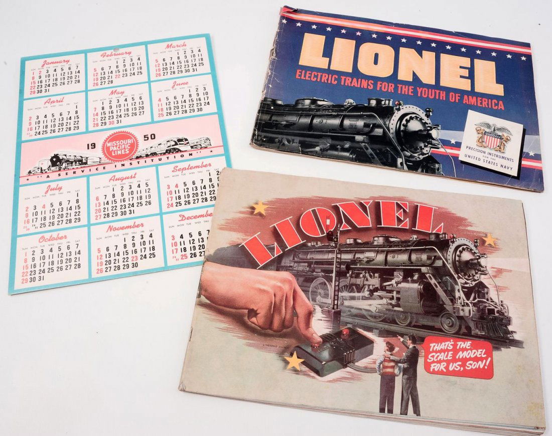 VINTAGE LIONEL CATALOGS, MISSOURI PACIFIC CALENDAR (1 of 10)