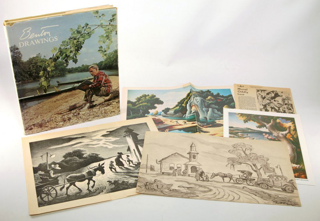 THOMAS HART BENTON INSCRIBED BOOK & CHRISTMAS CARDS (1 of 10)