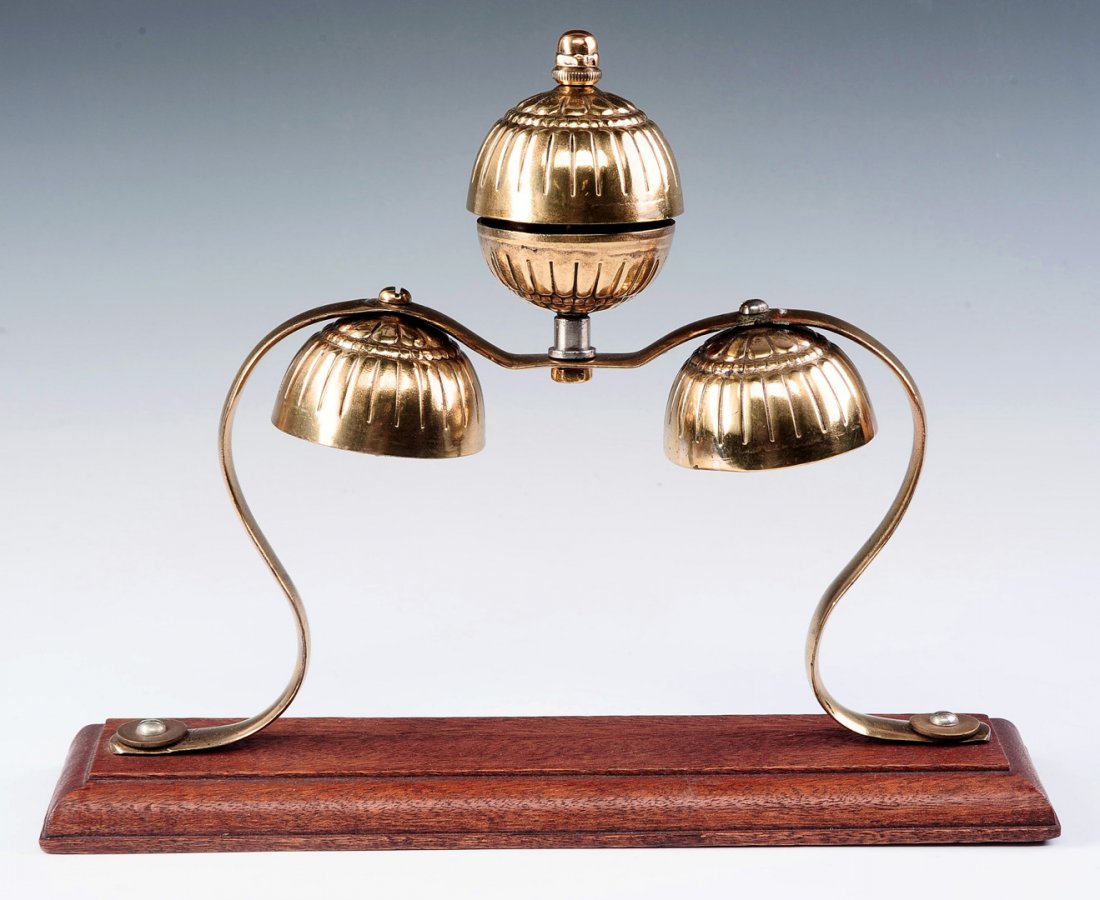 SOLID BRASS OPEN MOUTH AND TWO-PIECE HAMES BELLS (1 of 9)