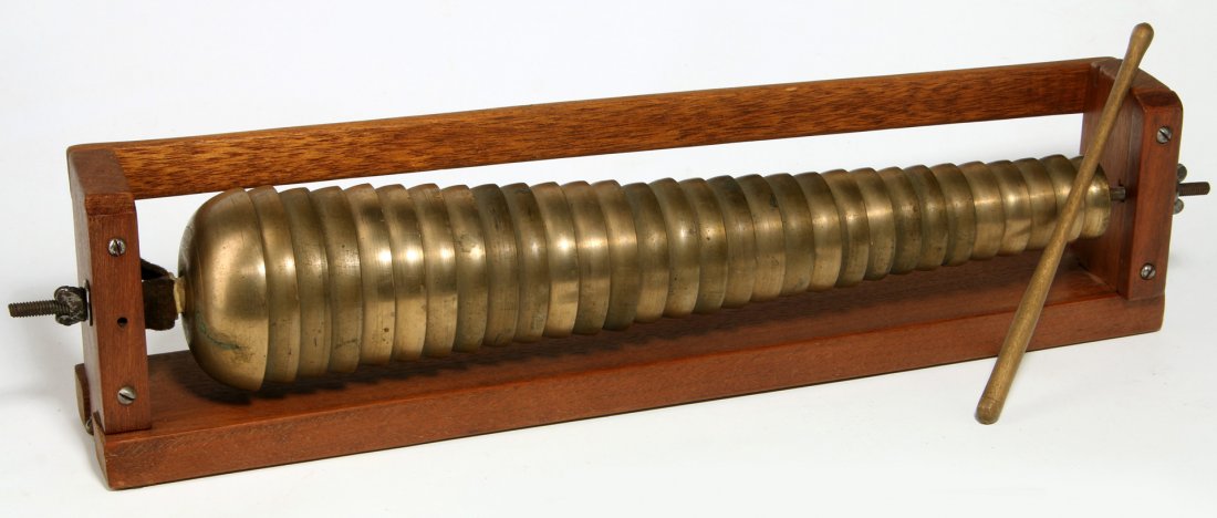 RACK OF BELLS FROM AND ANTIQUE PUMP ORGAN (1 of 7)