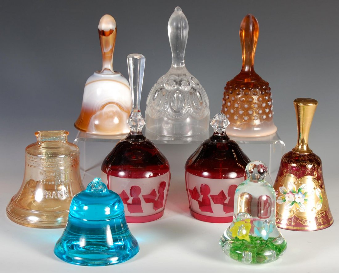 VINTAGE GLASS COLLECTIBLE BELLS (1 of 4)