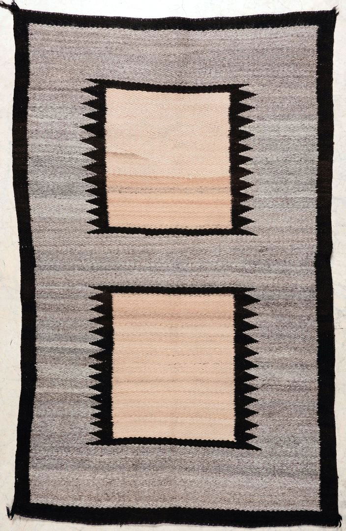 A GOOD C. 1940 NAVAJO RUG WITH TWO FLOATING WINDOWS (1 of 8)