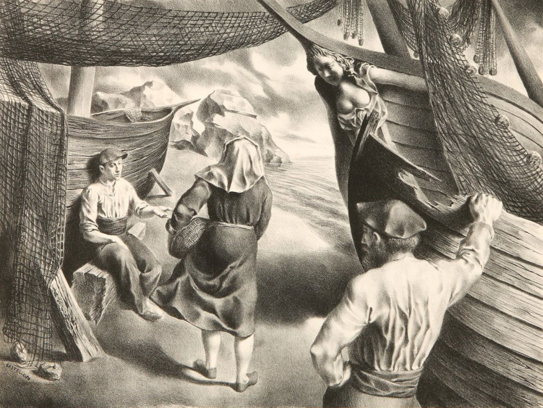 FEDERICO CASTELLON (1914-1971) PENCIL SIGNED LITHOGRAPH (1 of 10)