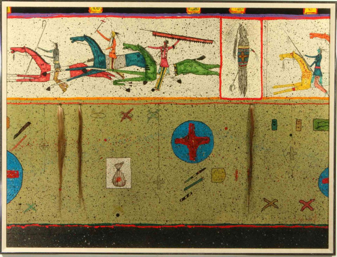 RANDY LEE WHITE (B. 1951) MIXED MEDIA ON ARTIST'S BOARD (1 of 8)