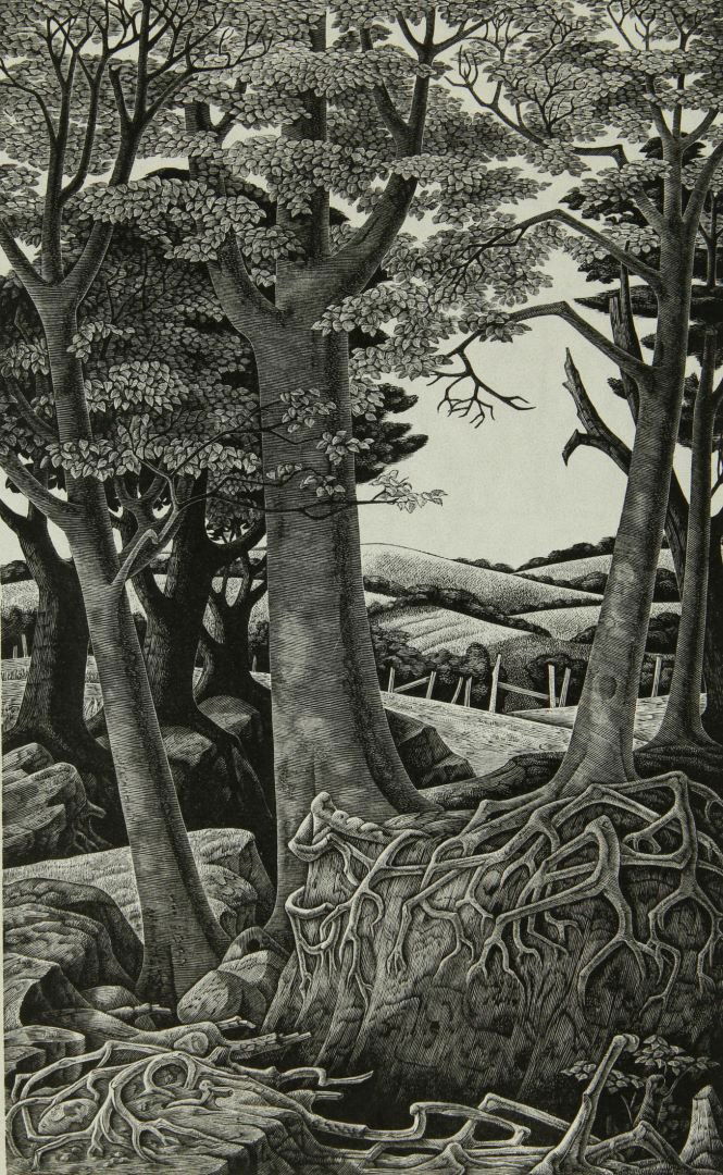 MONICA POOLE (1921-2003) SIGNED WOOD ENGRAVING (1 of 10)