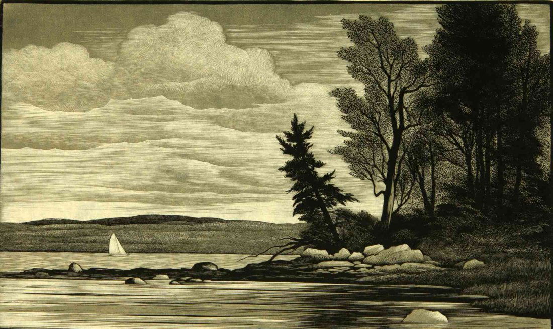 THOMAS NASON (1889-1971) PENCIL SIGNED WOOD ENGRAVING (1 of 9)