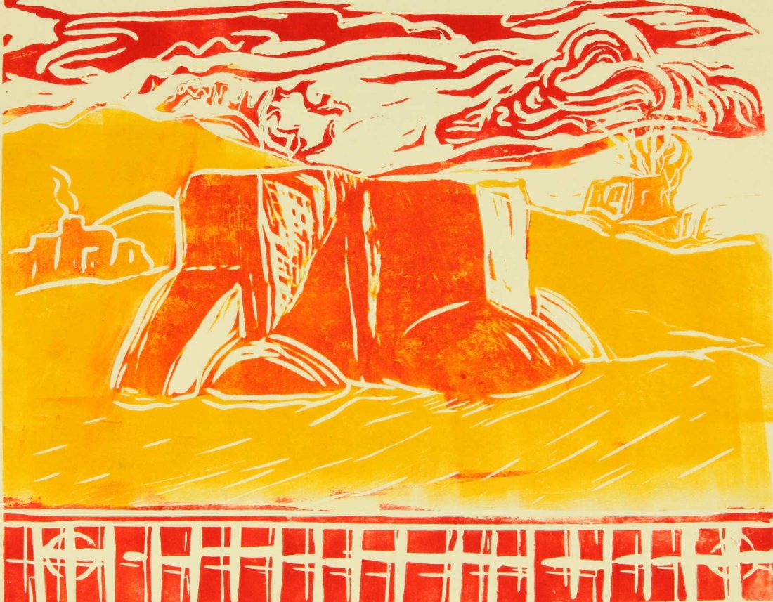 DEBBIE DENISON (21ST C.) LINOCUT PRINTS (1 of 10)