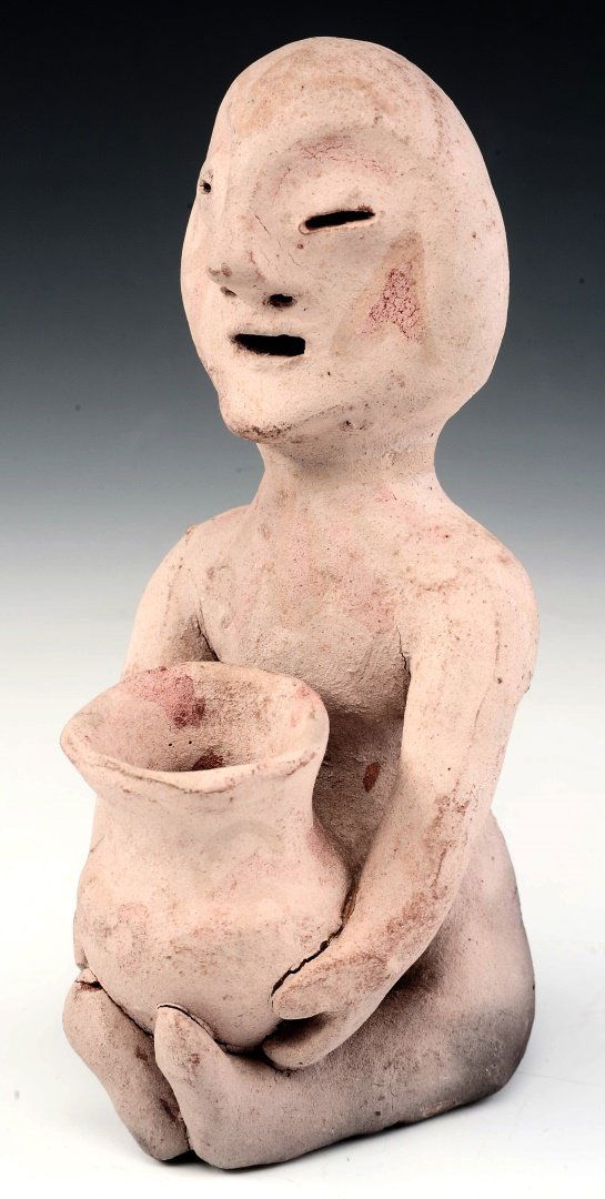 TESEQUE NATIVE AMERICAN INDIAN POTTERY RAIN GOD FIGURE (1 of 10)