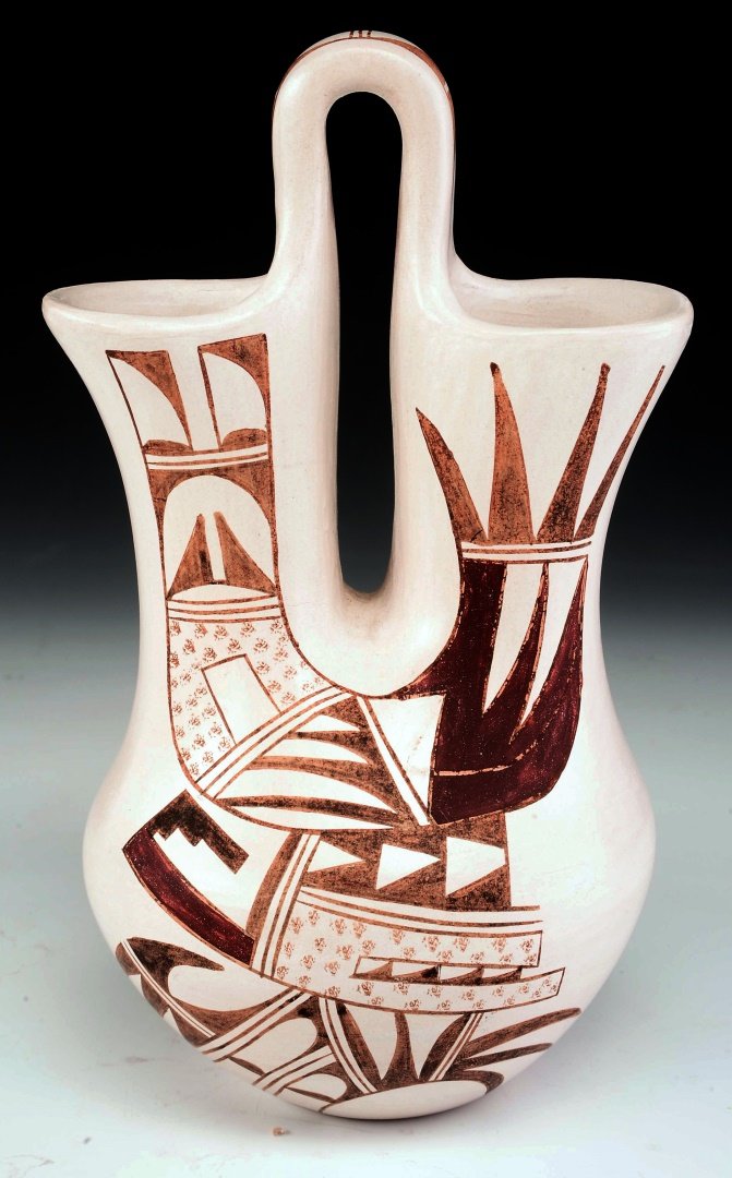 A VERY GOOD JOY NAVASIE HOPI POTTERY WEDDING VASE (1 of 10)