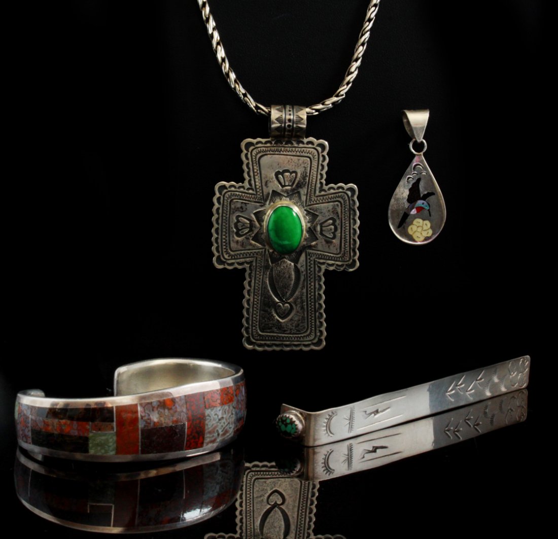 STERLING PENDANTS, BRACELET AND BOOKMARK (1 of 10)